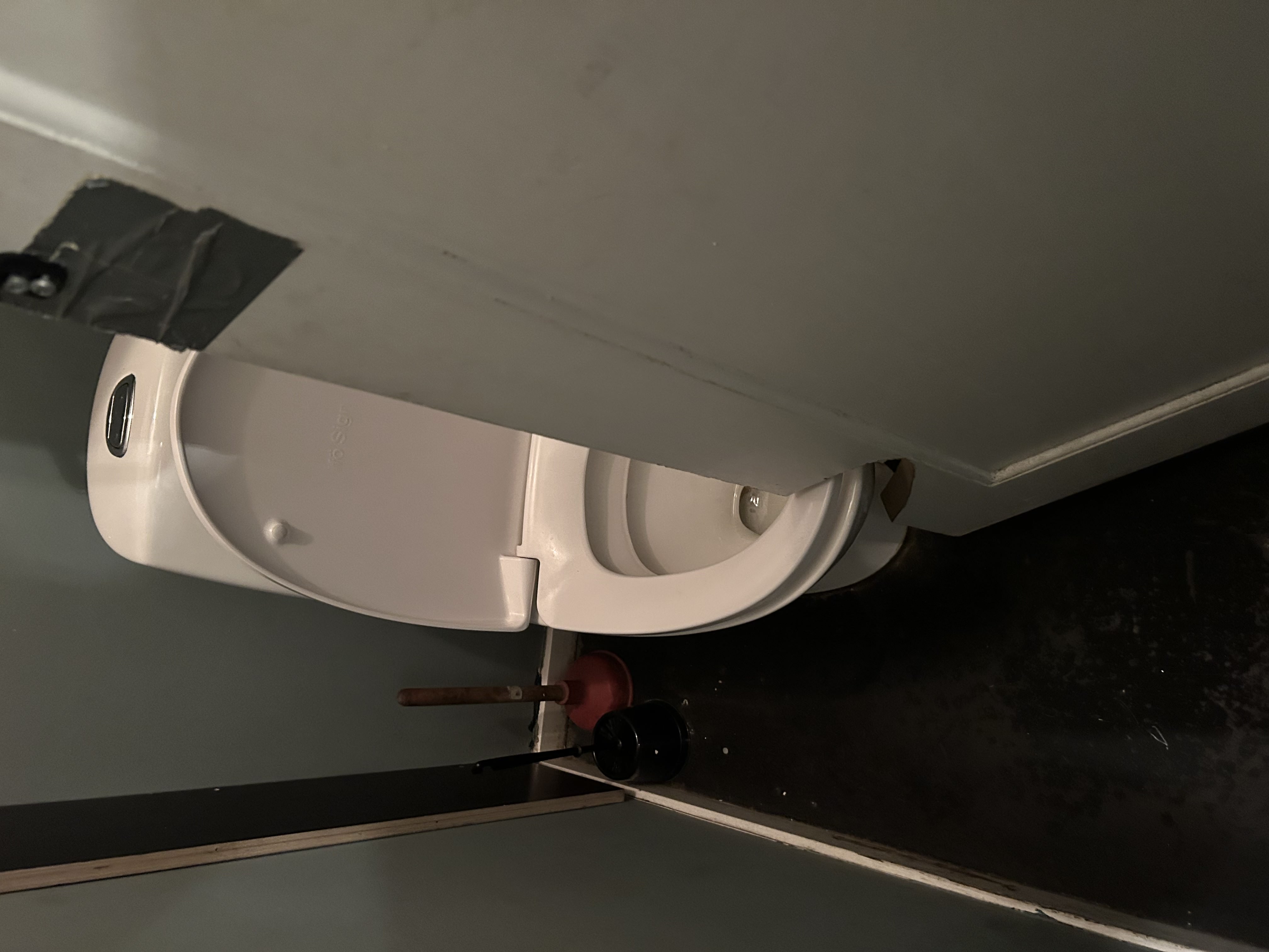 Small bathroom stall